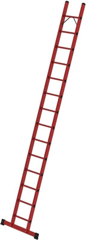 Sprossen-Anlegeleiter gfk mit Traverse 14 Sprossen - 036814 - Günzburger Steigtechnik