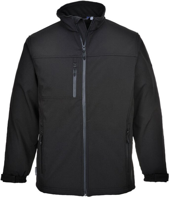 Softshell-Jacke (3 Schichten) Schwarz L
