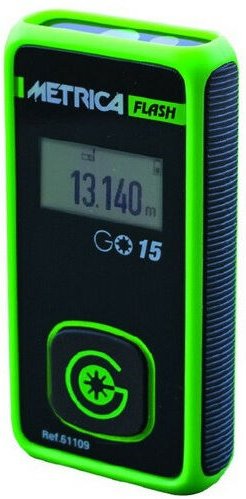 Metrica - Laser-Entfernungsmesser flash go 15, 15 m Reichweite - 61109