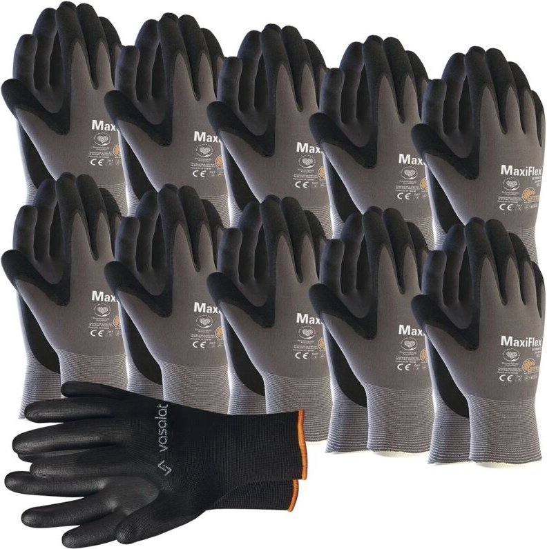 Thumbnail - Maxiflex Handschuhe Größe 9 Ultimate 10 Paar - Arbeitshandschuhe Herren und Damen mit hervorragendem Grip - Montagehands...