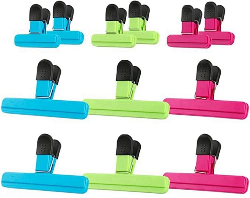 Lebensmittelklammer, Kunststoff, strapazierfähig, luftdicht, Klammer, Klammer für Lebensmittelbeutel in der Küche, Klamm...