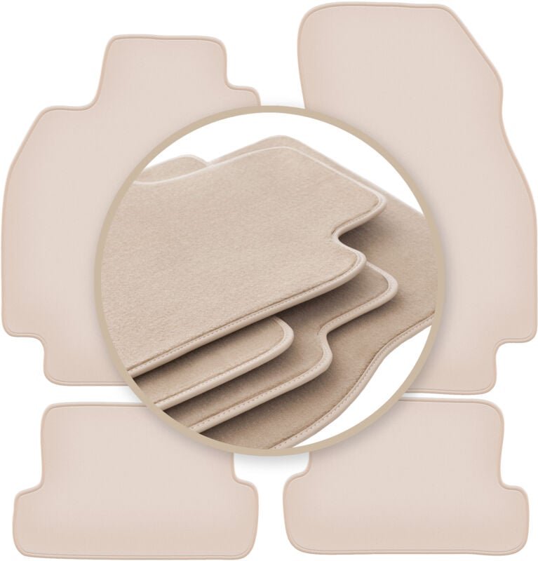 Beige PREMIUM-Matten für: Renault Megane II CC Coupé, Cabrio 2003-2010