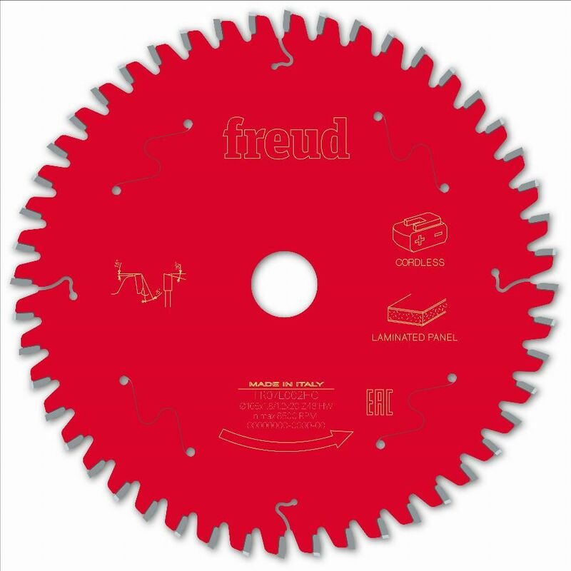 Freud - Sägeblatt für Akku-Handkreissäge Ø165 1,8/1,2 AL20 Z48 ba -5° - F03FS10076 -FR07L002HC