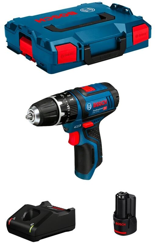 Schlagbohrschrauber Bosch gsb 12V-15 (1 x 3,0 Ah + GAL12V-40 + L-Boxx 102)