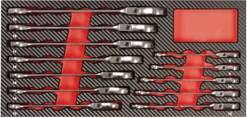 GearTech Schlüssel Einlage flexibel 12-tlg. - Projahn