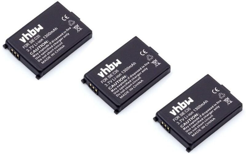 Vhbw - 3x Akku kompatibel mit Siemens Gigaset 4000L Micro, 4010 micro, 4000s micro, 4000 micro schnurlos Festnetz Telefo...