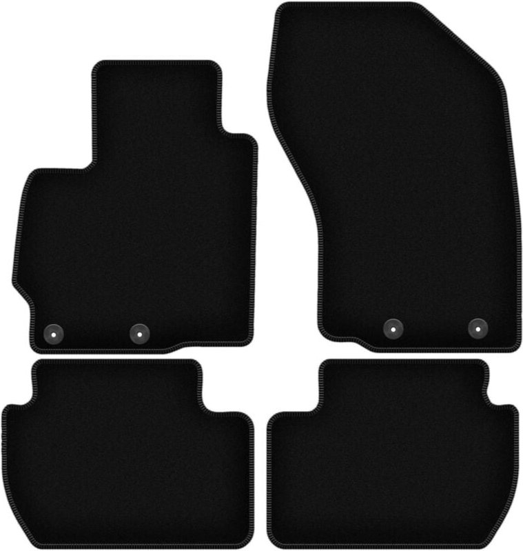 BASIC schwarze Veloursmatten für: Peugeot 4007 Crossover (2007-2012)