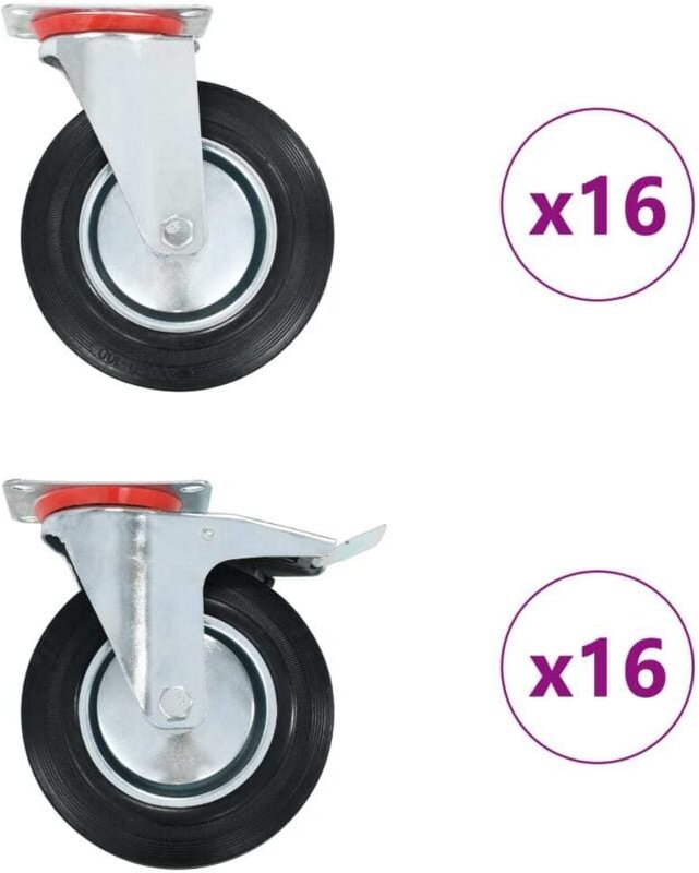 Vidaxl - 32 Stk. Lenkrollen 200 mm