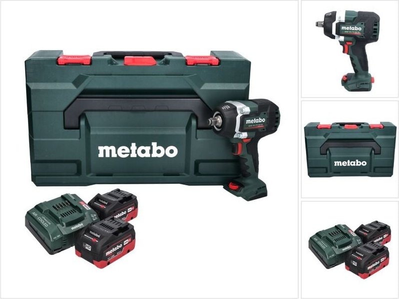 Metabo SSW 18 LTX 800 BL Akku Schlagschrauber 18 V 800 Nm 1/2" Brushless + 2x Akku 8,0 Ah + Ladegerät + metaBOX