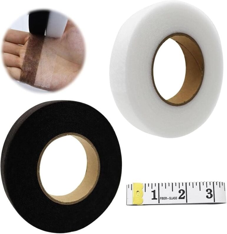 Bluedeer - 2 Stück Saumband zum Aufbügeln 64 Meter Bügelband Saumband 20mm Waschfest Nahtband mit Maßband für Spleißen v...