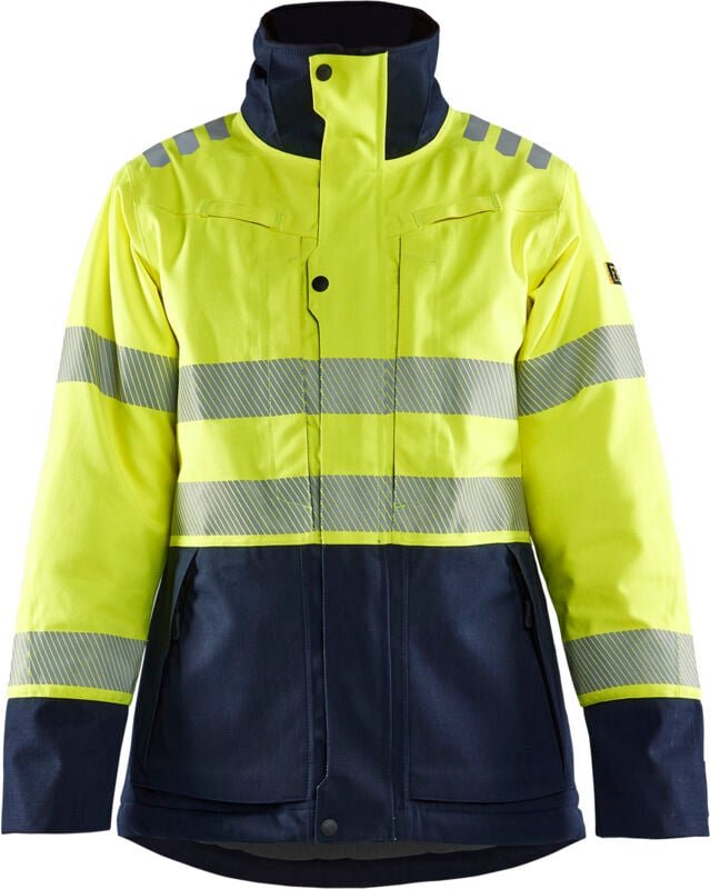Arbeitsjacke Winter Multinorm Damen 4917 - Neon Gelb/Navy M