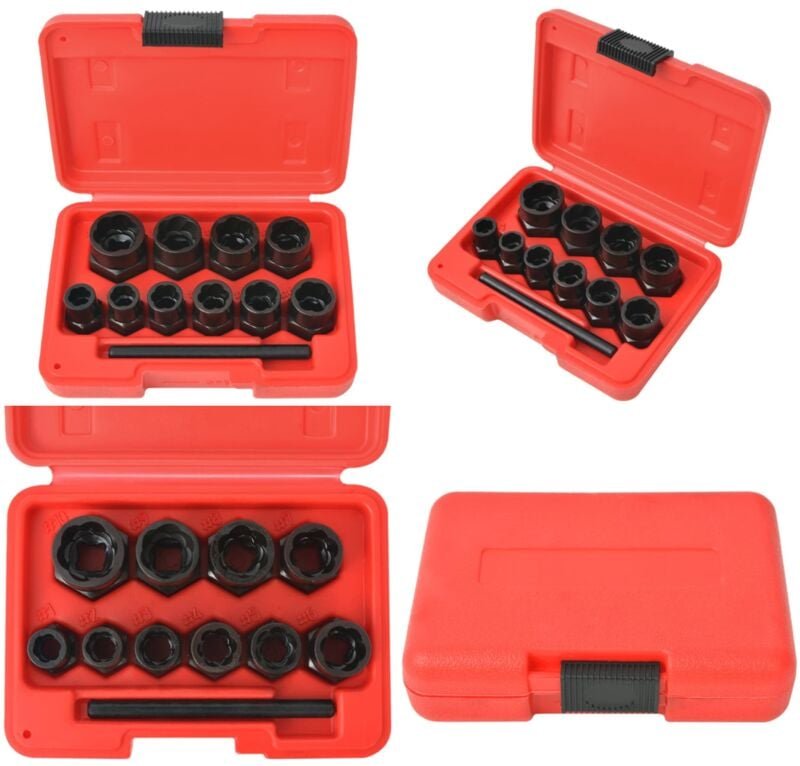 Vidaxl - 11tlg. Schraubenausdreher-Set für beschädigte Schrauben/Muttern - Schraubenausdreher - Satz - Beschädigte Schra...