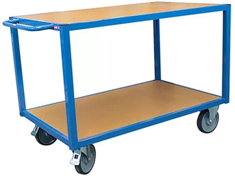 Werkstattwagen 500 kg - 2 Holzplatten 1060 x 680 mm - 880000623