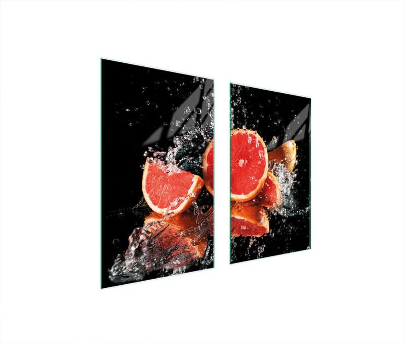 GLASSCHUTZPLATTE FÜR HERD 75x52 GRAPEFRUIT