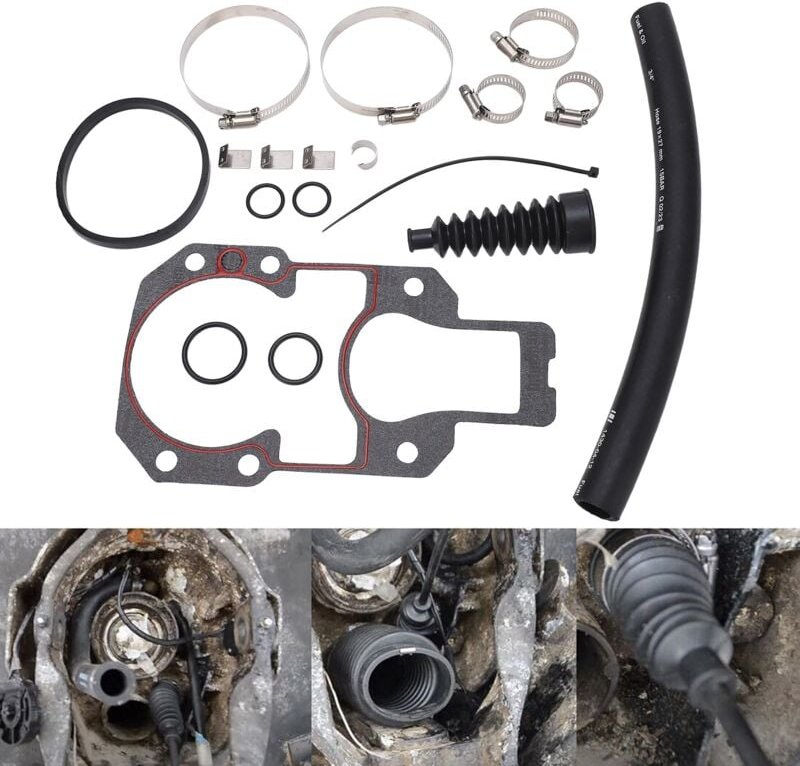 Außenbordbalg-Spiegel-Reparatursatz 30-803099T1 Marine-Zubehör Ersatz-Spiegelbalg-Kit Passend für Mercruiser Alpha One 1...