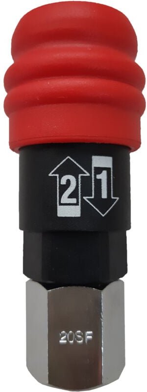 Schnellkupplungen weiblich mit Gewinde 1/4'' - L.41mm