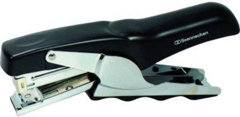 Soennecken - Heftzange 124 24/6 26/6 fest/lösbar 24 Bl. (80 g/m²) Metall anthrazit/chrom