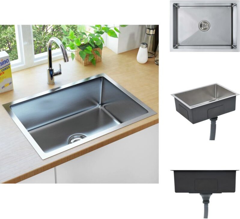 Küchenspülen & Spülbecken - Living Handgefertigte Küchenspüle Edelstahl - Silber