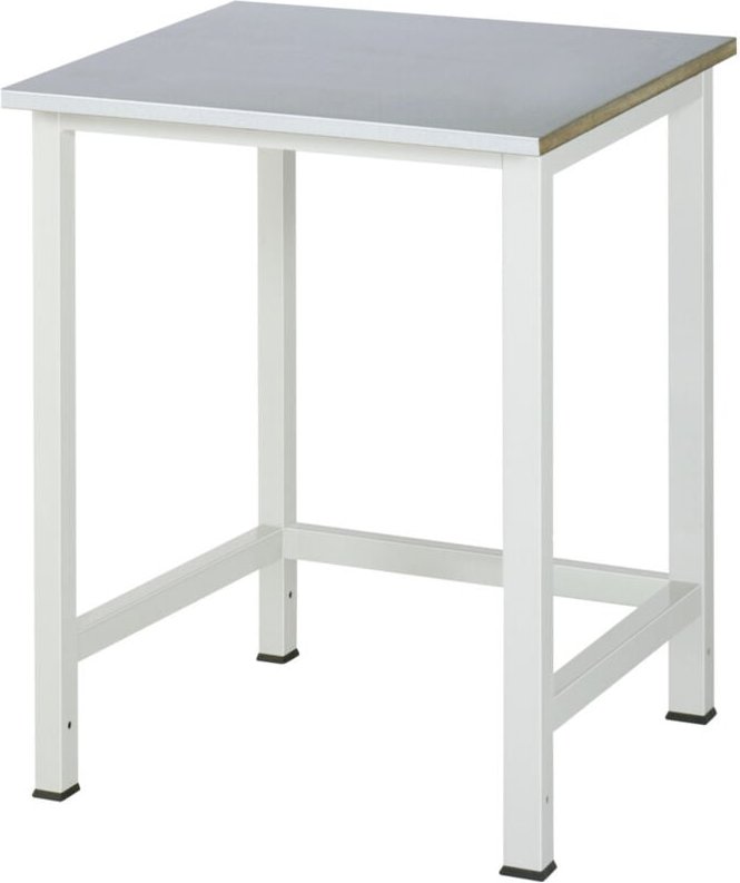 Werktisch Stahlblechbelag-Platte BxTxH 750x800x825 mm - RAU