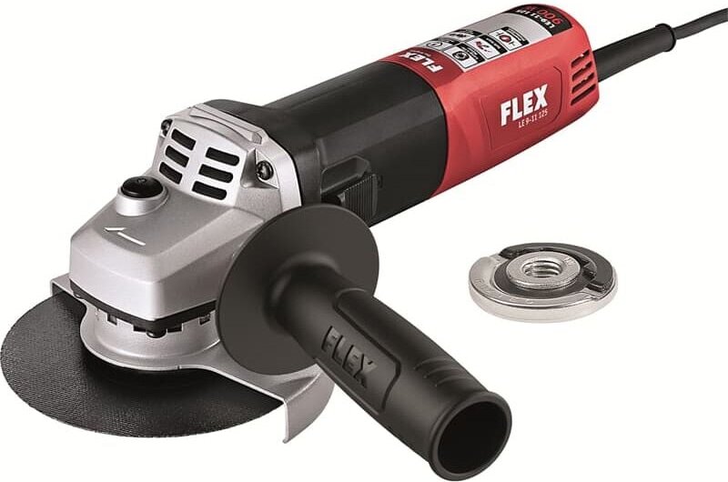 Flex Winkelschleifer LE 9-11 125 m. Drehzahlregulierung, FixTec Mutter, 900 Watt