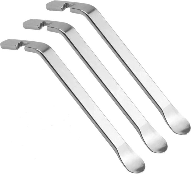 Reifenheber, 3-teiliger Reifenlöffelhebel, Fahrradreifenheber aus Metall für die Motorradreparatur, Fahrrad, Autoschlauc...