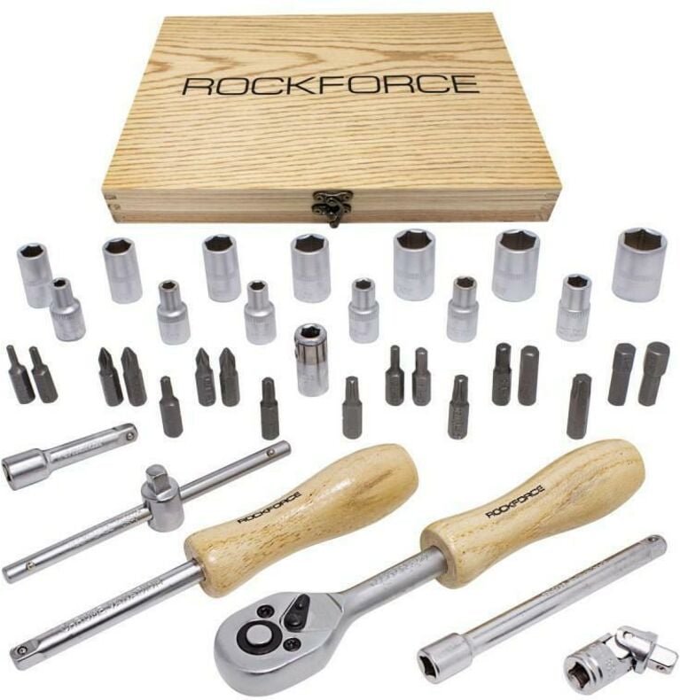 Thumbnail - Rockforce Set de Schraubenschlüssel 1/4' 38 Stück, Werkzeuge de hohe Qualität für mechanische Arbeiten und de Präzision,...