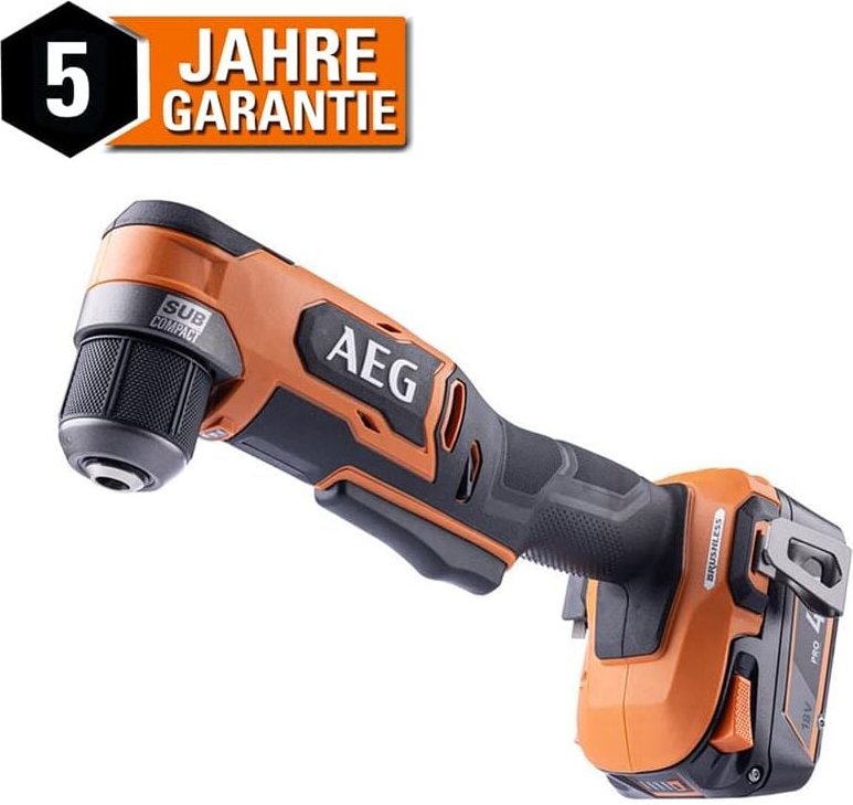 18V Akku-Winkelbohrschrauber BS18SRABL 45Nm Brushless Schrauber ohne Akku ideal bei engen Platzverhältnissen Kompakt - A...