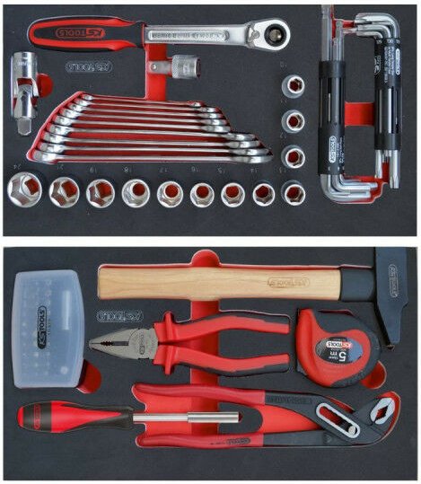 Einsätze für fahrbaren Werkzeugwagen 850.0340 ks tools - 77 Stk. - 800.0077