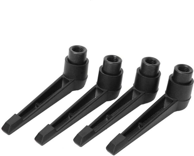 Ulisem 4 Stück Hebelklemmknöpfe, Metallgriff, verstellbarer Verschluss, Druckknopf-Ratsche, Innengewinde (M5, 50 mm Grif...