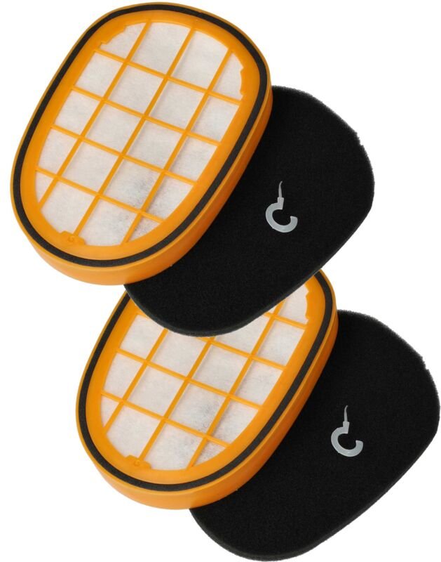 2x Vormotor-Filter, 2x Motorschutz-Filter kompatibel mit Philips SpeedPro Max Aqua FC6902, FC6902/01 Staubsauger - Vhbw