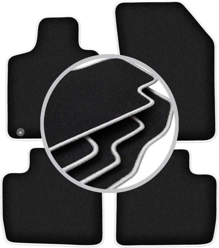 CARLUX-SILVER Autofußmatten für: Peugeot 508 II Limousine, Kombi, Liftback (2018-)