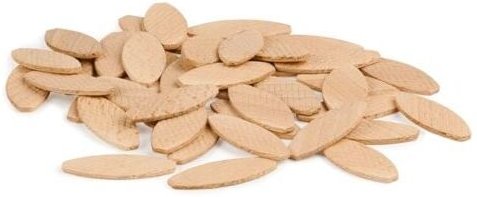 Tischlerqualität Lamello Typ 10 Flachdübel Buchenholzverbinder Verbindungsplatten, 100 Stück (53 x 19 x 4 mm)