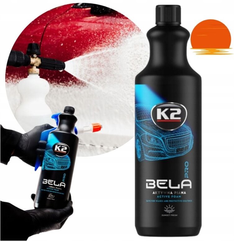 Aktivschaum für die Autowäsche K2 Bela Pro Sunset Fresh, effektiv und effizient, 1 l