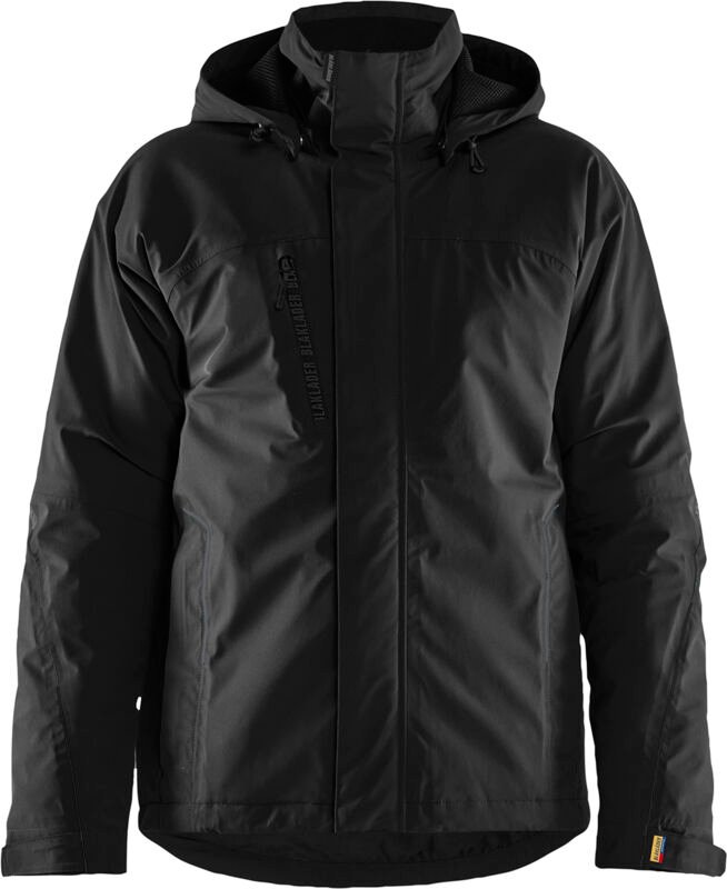 Dehnbarer Winter-Arbeitsjacke gefüttert 4484 - Schwarz/Schwarz XXXL