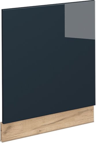 Frontblende Fame-Line, Dunkelblau Hochglanz, 60 cm ohne Arbeitsplatte, Vicco