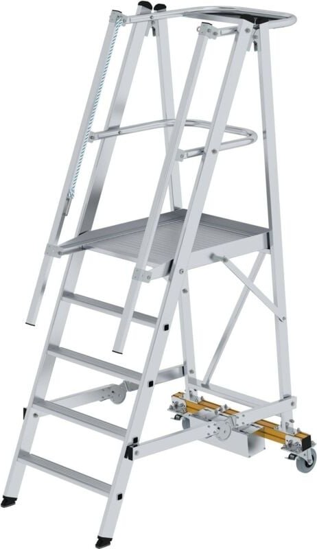 Plattformleiter klappbar mit schmalem Fahrwerk 5 Stufen - 052705 - Günzburger Steigtechnik