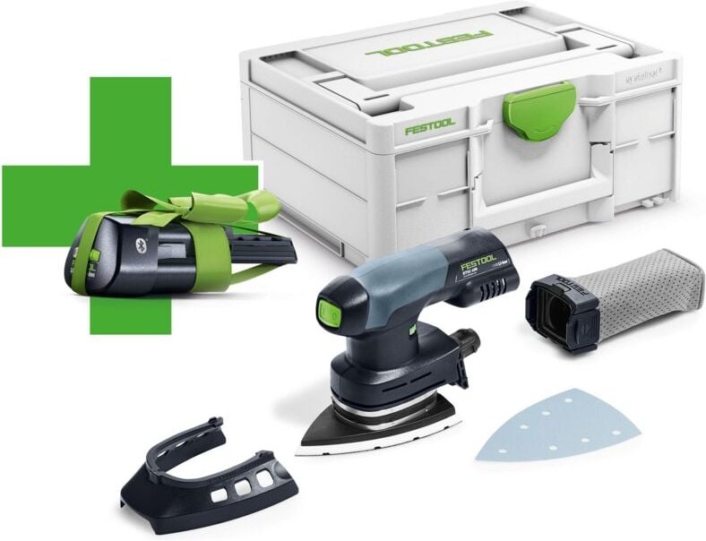 Festool - Akku-Deltaschleifer dtsc 400-Basic-ERGO mit 1x 3,1 Ah Akku im Systainer