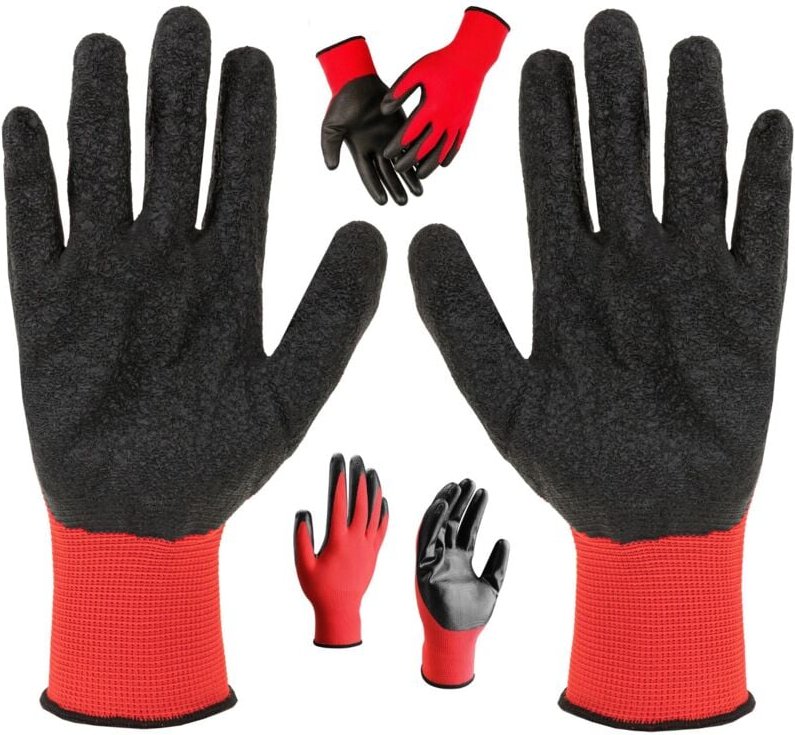Handschuhe ARBEITSHANDSCHUHE R 11 BAU UNIVERSAL LATEX NITRIL NYLON