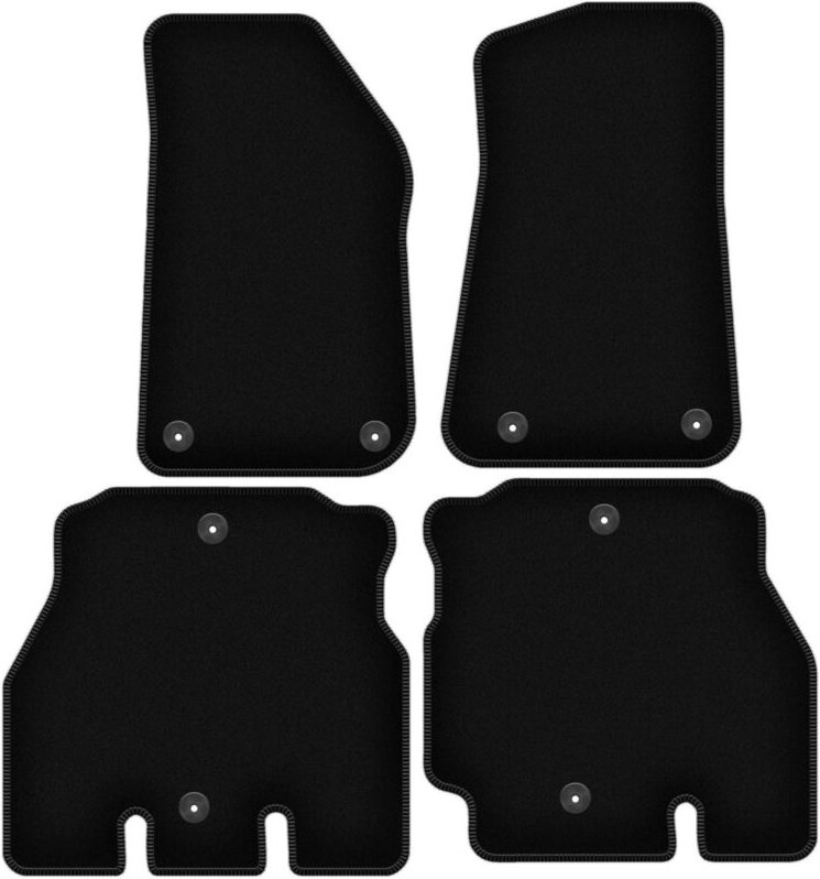 Thumbnail - BASIC schwarze Veloursmatten für: Jeep Wrangler JL 5 Türen (2018-2023)