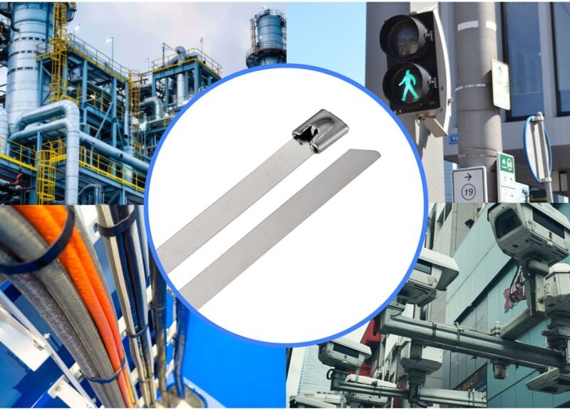 Tru Components - TC-12659388 Stahlkabelbinder 290 mm 7.9 mm aisi 304 100 St.