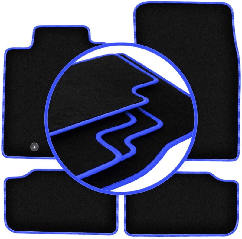 CARLUX-BLUE Autofußmatten für: Hyundai Genesis G80 Limousine (2013-)