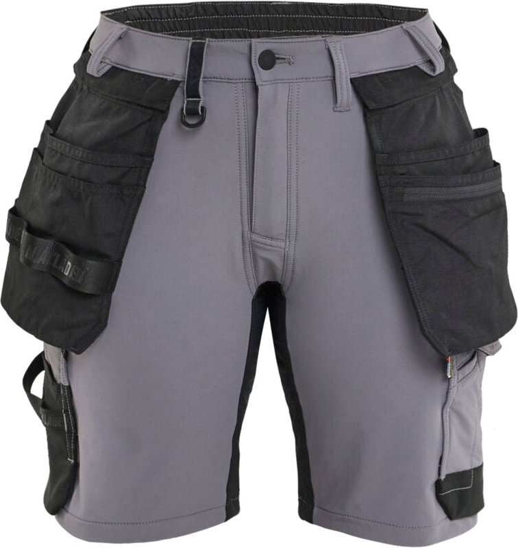 Stretch-Arbeitshose Damen 4D 7124 - Mittelgrau/Schwarz 4XL - FR(56) - SE(C54) - Standards