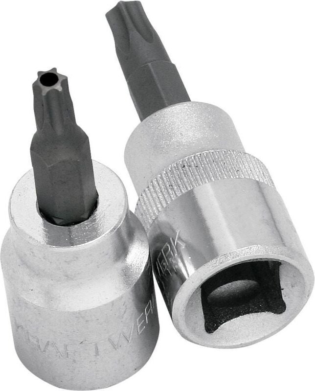 Kraftwerk - 3/8' TX-Bit-Stecknuss T50 mit Bohrung