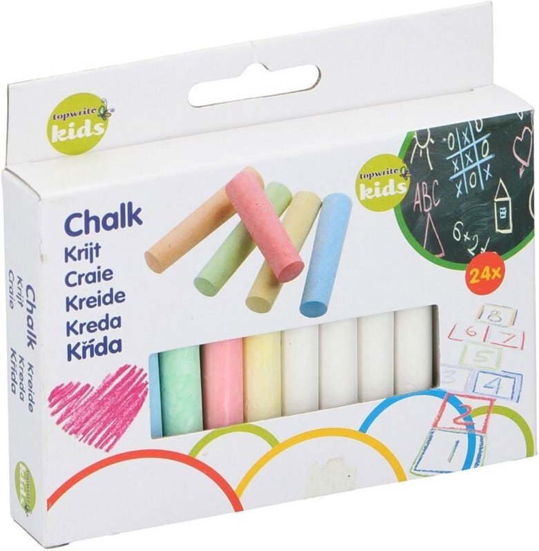 Kreideset 8x1x1cm 24 Stück Topwrite Kids