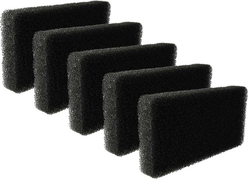 Filter-Set (5x Schaumfilter) kompatibel mit Gorenje SP10/320 D7565J, SP10/320 D76SY2B, SP10/320 D76SY2W Wäschetrockner -...