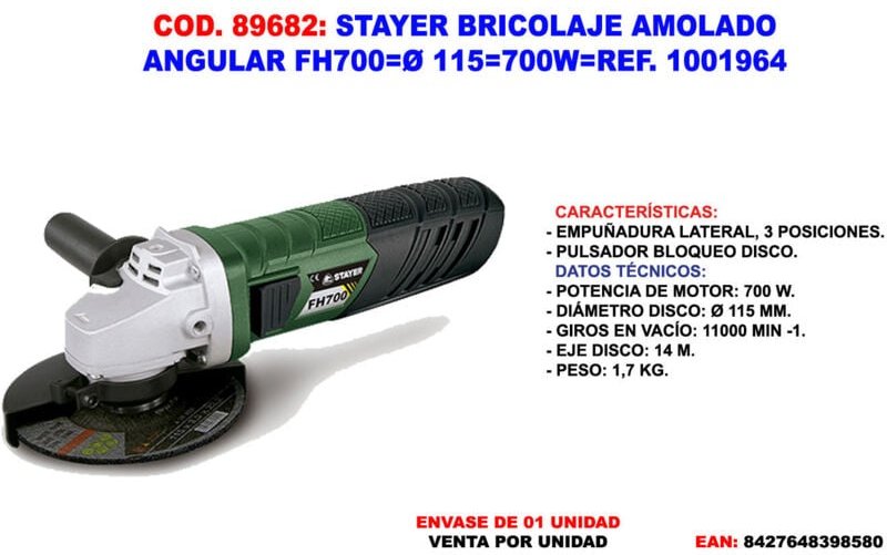 Thumbnail - Stehwinkelschleifer DIY FH700 C 115700W1001964