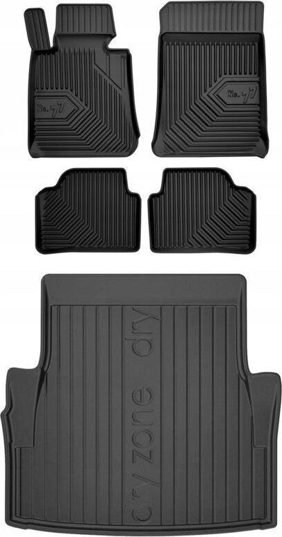 SET 77 Gummifußmatten und Matte BMW 3er E90 Limousine 2004-2011
