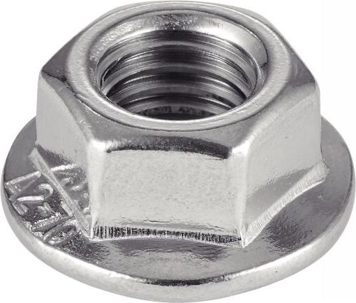 Mutter mit gezahntem Ansatz - Edelstahl A2 M10 - Packung zu 100