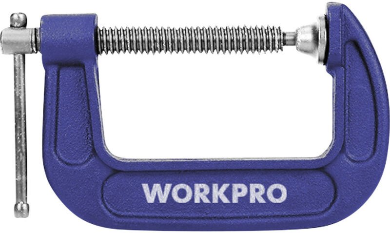 75 mm C-klemme WorkPro WP232018 Spann-Weite (max.):75 mm Produktabmessung, Länge: 167 mm Ausladungs-