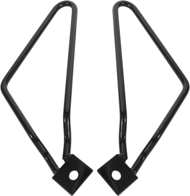 Motorrad Satteltaschenhalter 2x Motorrad Satteltaschen Halterung Halterung Schwarz für XL883/1200 HD1450/1584 - Ej.life